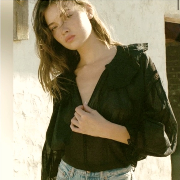 Doen Tops - Doen Joliette top, NWOT, Black, Size XXS, perfect condition